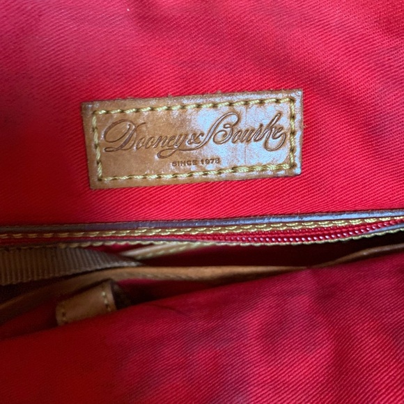 Dooney & Bourke tote bag purse pebbled leather kelly green  cherry charm - Picture 10 of 16